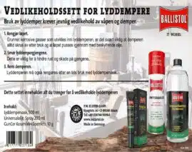 BALLISTOL Vedlikeholdssett Lyddemper | Arctic-Fritid.as
