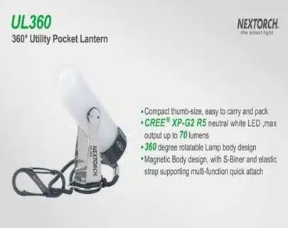 NexTorch UL360 Multilykt - 70 lm | Arctic-Fritid.as