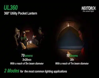 NexTorch UL360 Multilykt - 70 lm | Arctic-Fritid.as