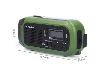 Nedis Nødradio DAB+/FM | Arctic-Fritid.as
