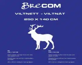 Brecom viltnett 250x140cm - Hjort | Arctic-Fritid.as