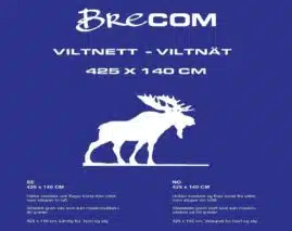 Brecom viltnett 425x140cm - Elg | Arctic-Fritid.as