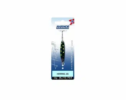 Herring Jig sort med gule prikker - 12g | Arctic-Fritid.as Herring Jig sort med gule prikker - 12g | Arctic-Fritid.as
