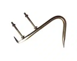 Kleppekrok rustfri m/feste | Arctic-Fritid.as