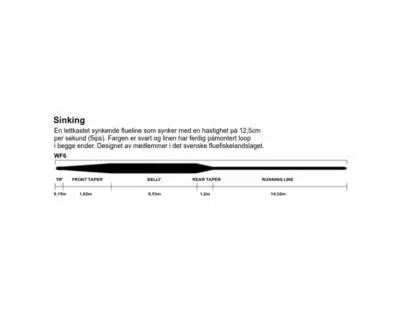 Hurricane fluesnører WF Sinking | Arctic-Fritid.as